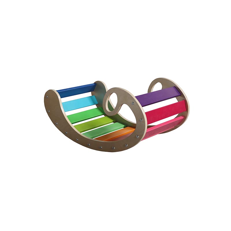Nashow LMRK-002 High Quality Kid Montessori Furniture Wooden Toy Motor Rocker Montessori Rocker