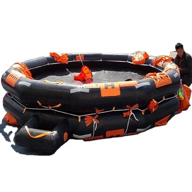SOLAS Approved Open Life Raft 100 Person With HSC Pack