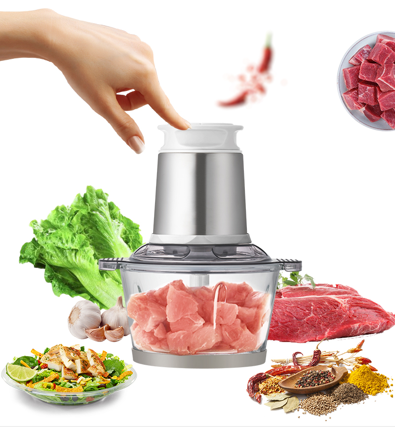 2L 3L мясорубки fufu Ударная Машина carne измельчитель мяса смеситель Мясорубка ножа для резки ломтиками hachoir Электрический измельчитель мясорубки