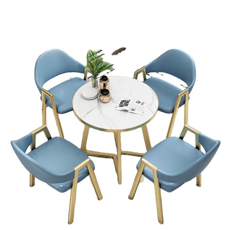 dining table dining table glass marble dining table set Nordic luxury modern home rock plate combination factory wholesale