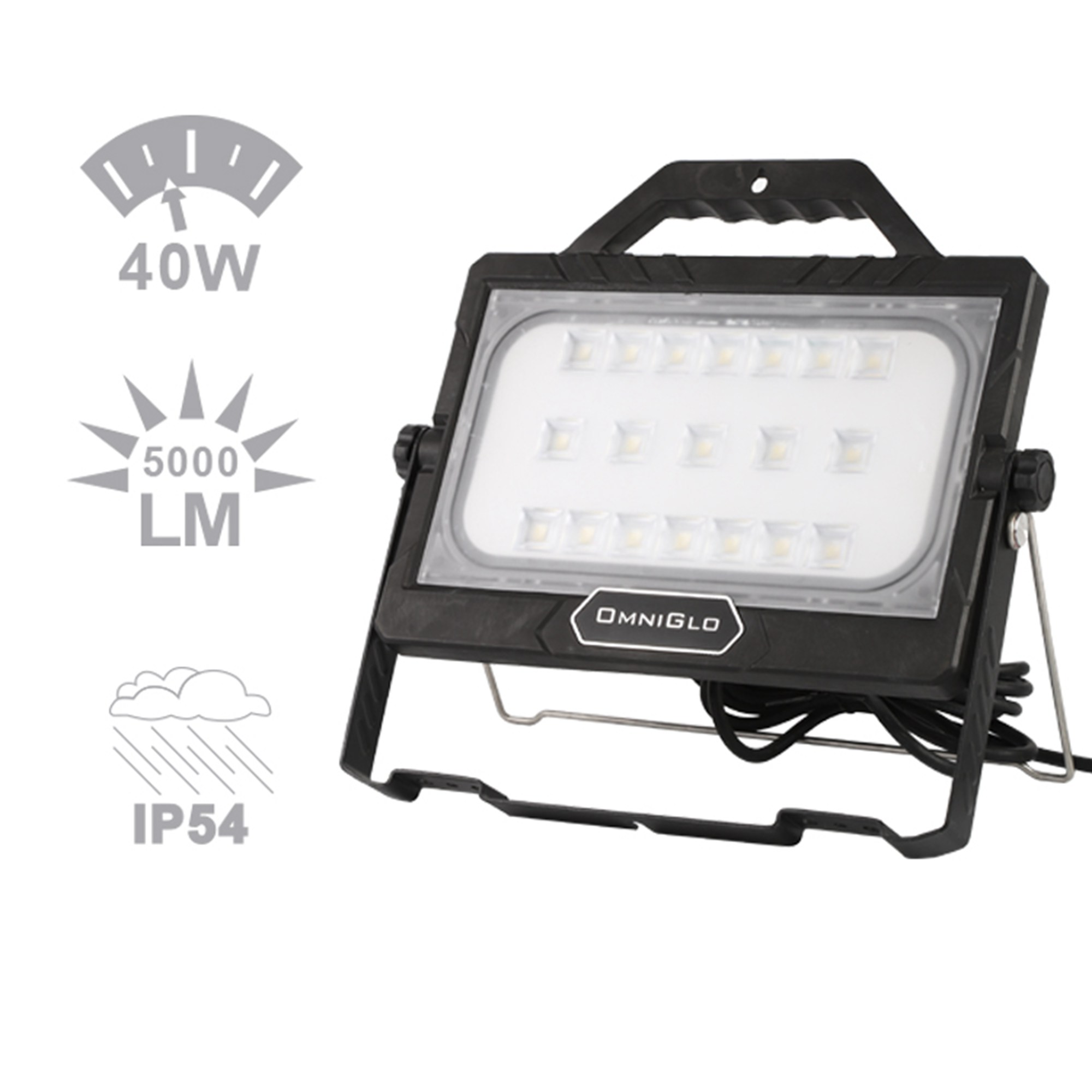 5000LM Portable LED Work Light with Handle High Brightness Work Light for Car Repairing, Garage and Workshop