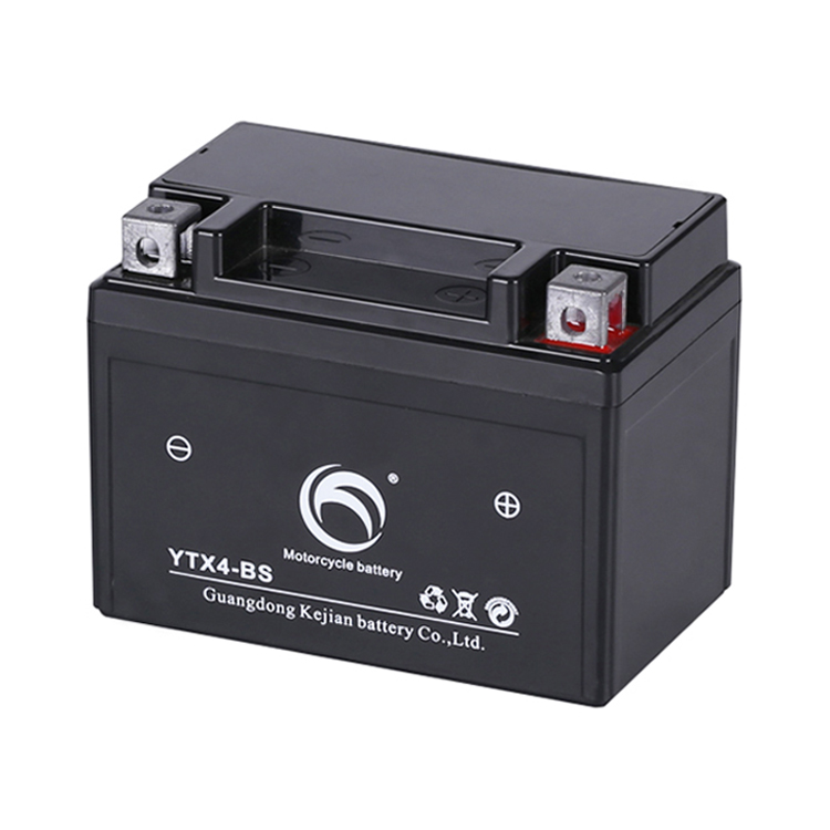 Guangdong Kejian YTX4 BS мотоциклетные свинцово-кислотные батареи YTX4L-BS