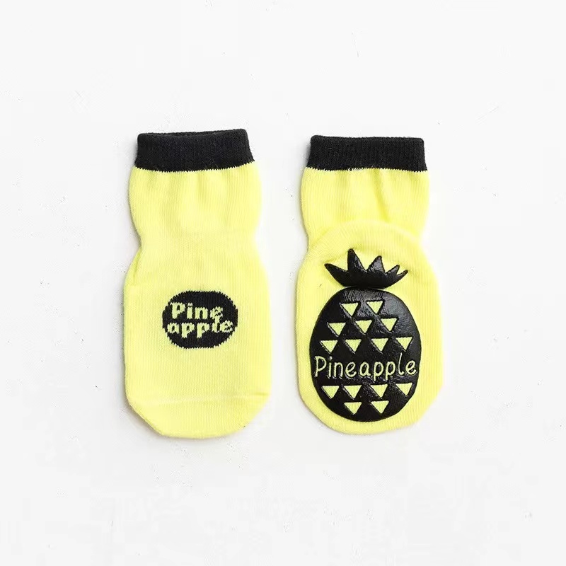 SHANXIN fruit pattern funny new born baby anti slip shoe socks