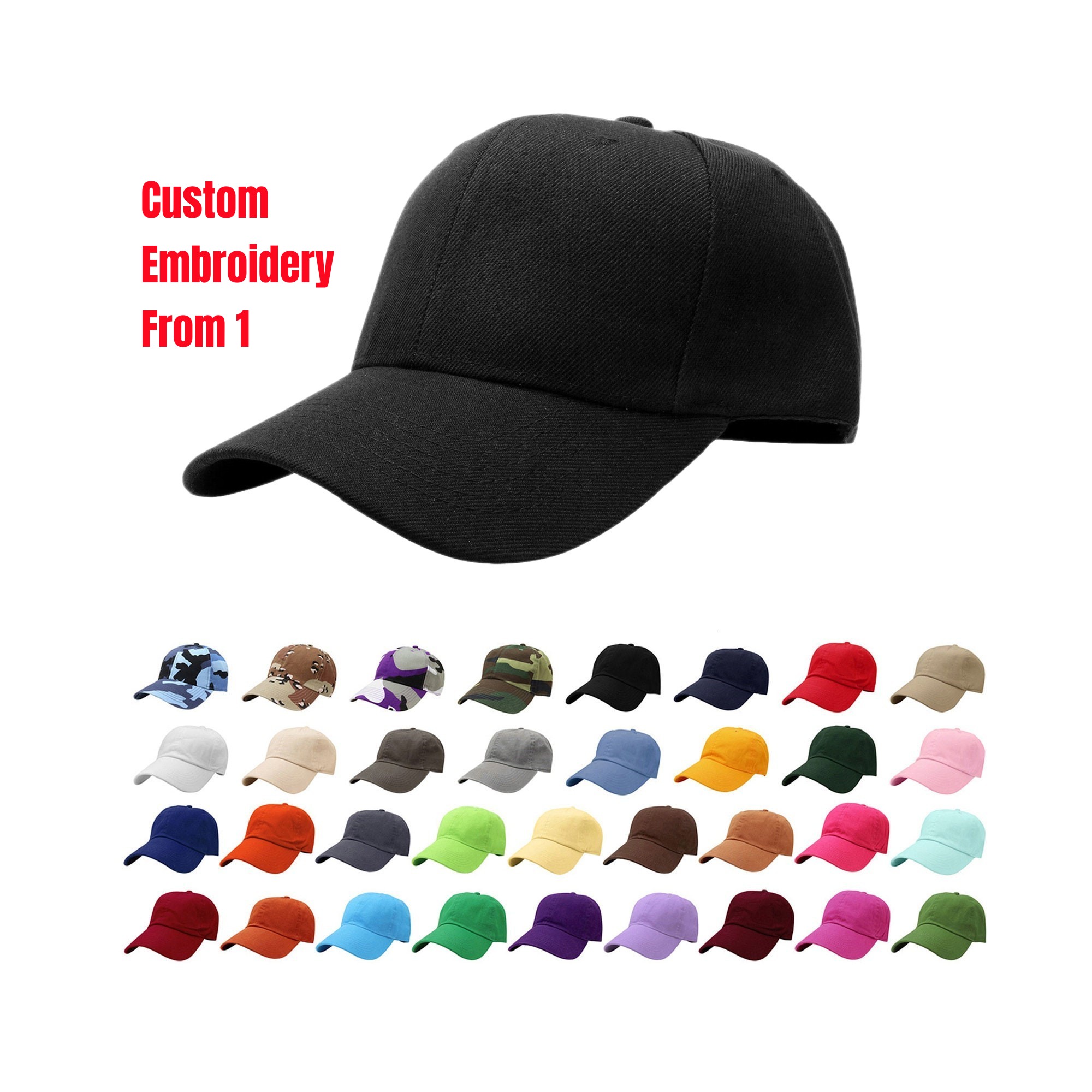 Factory Price Custom Logo Embroidery 6 Panel China Manufacture Snapback Cap And Hat Snap Back Baseball Cap