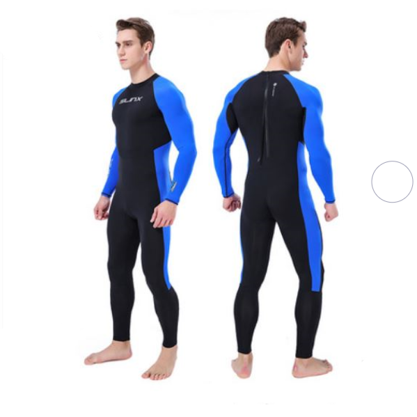 A thin one-piece waterproof sunscreen suit for swimming