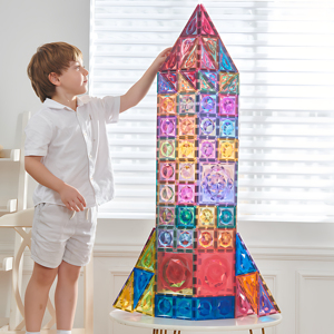 Fashionable Design ABS Plastic Magnetic Tiles 3d Building Blocks Magnet Blocks Tiles Toys Set