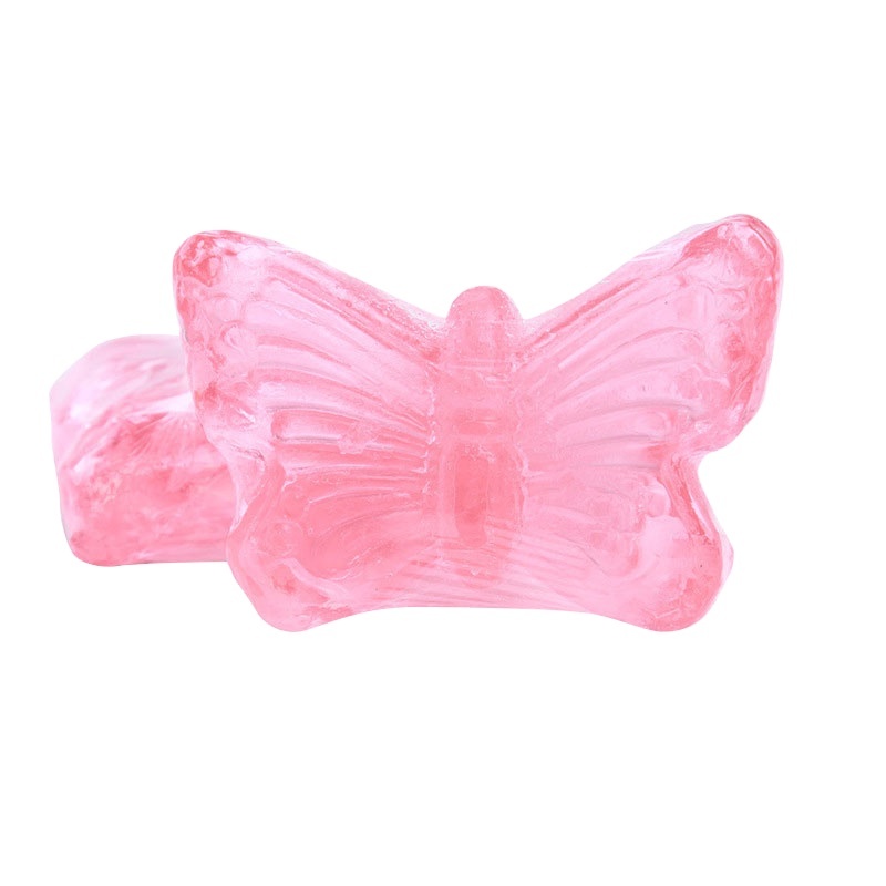 New Design Cute Transparent Butterfly Shape Cleansing Skin Handmade Soap For Body Face Wash