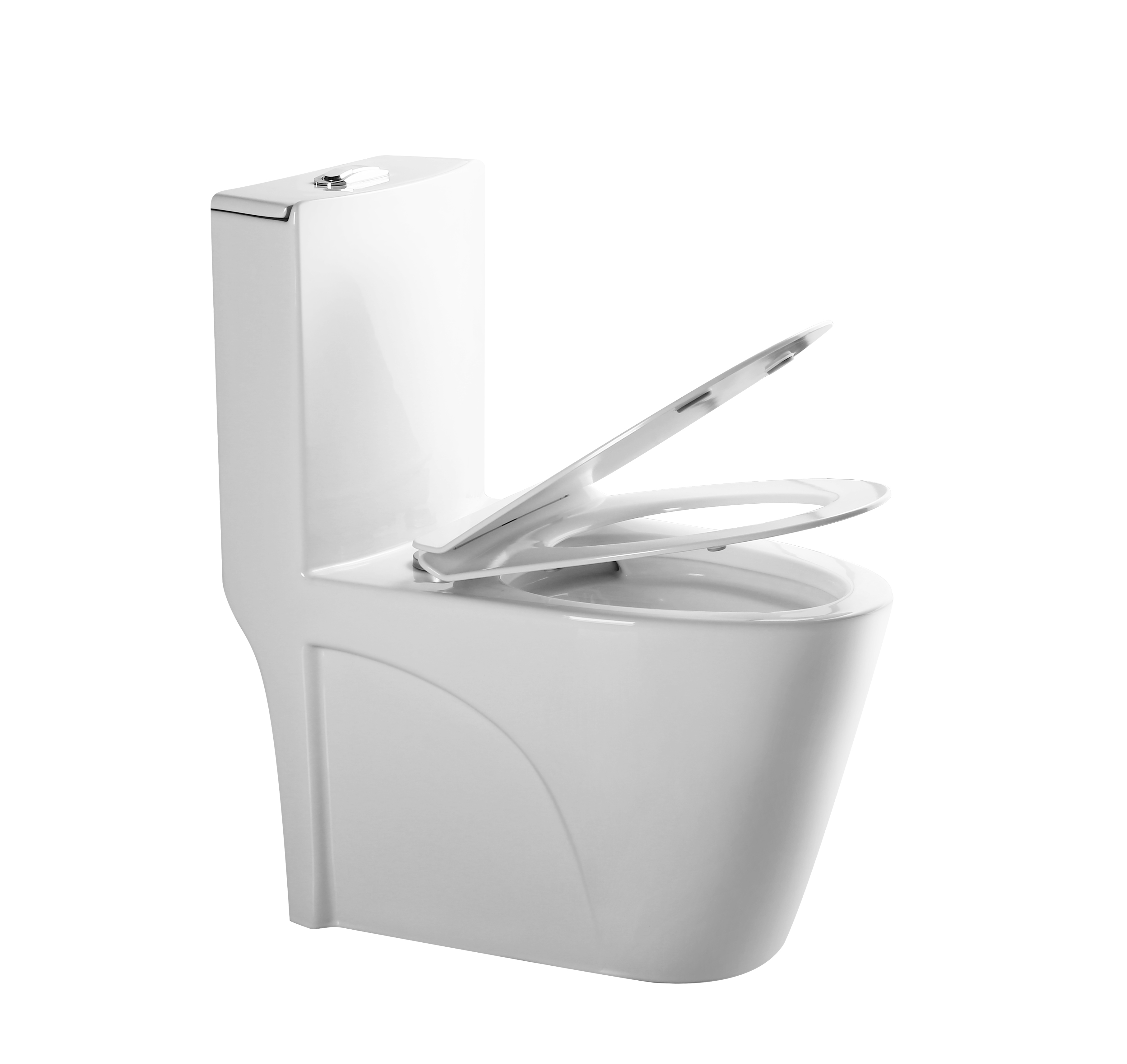Factory price wholesale one piece siphonic white glaze porcelain toilet