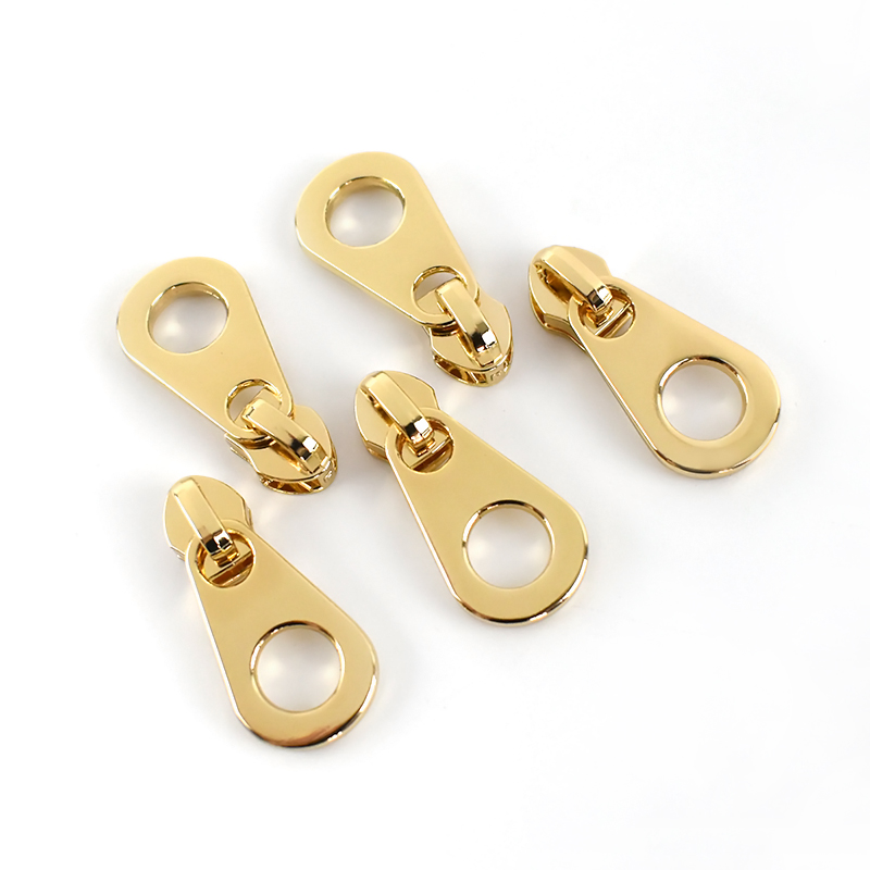 Mettee ZT209 5# Nylon Zip Pocket Repair Kit Sewing Tool Accessories Hanging Light Gold-plated Zipper Slider