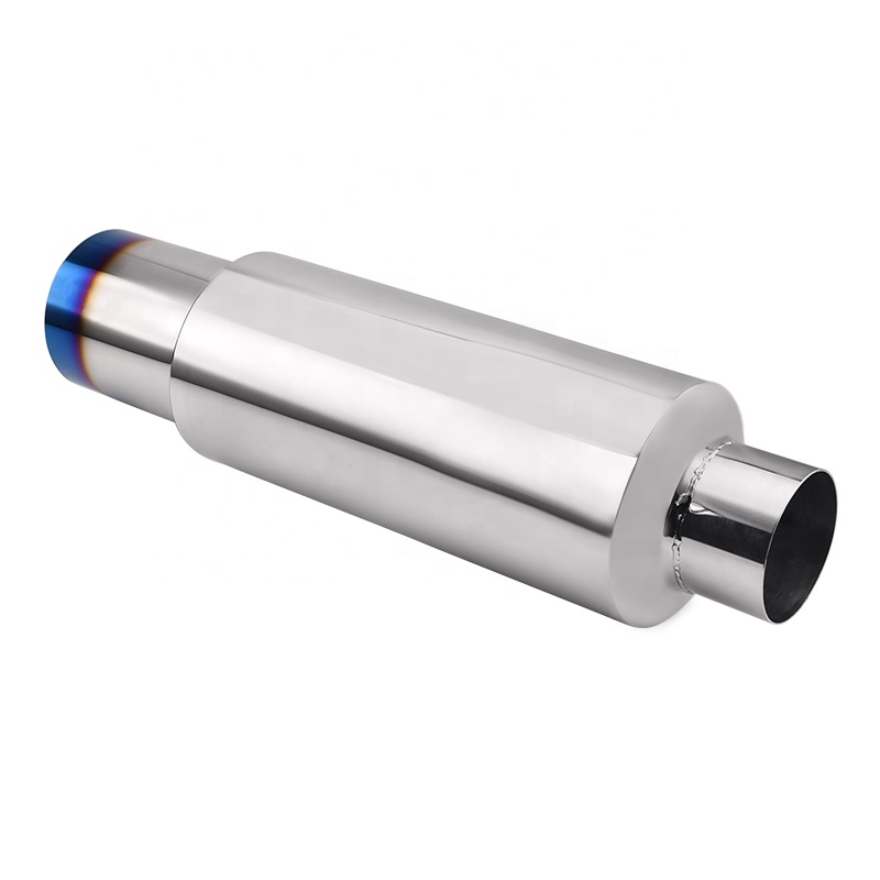 Stainless Steel 3" Inlet 4" Outlet Pipe Exhaust Car Exhaust Muffler Tip
