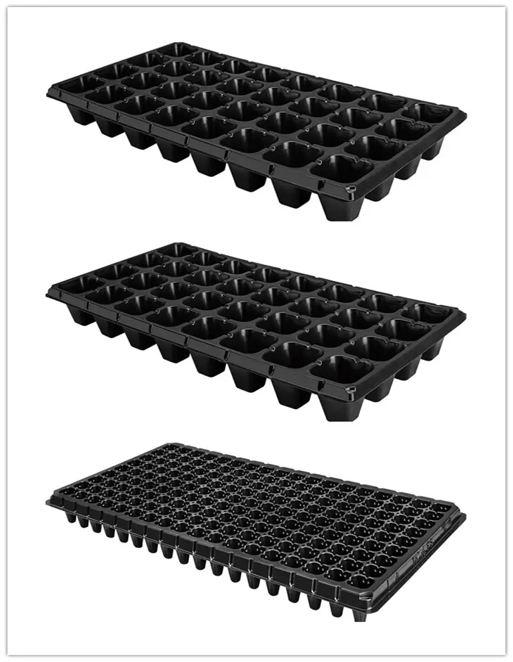32/50/72/105/128/200/288 Cell HIPS Plastic Seed Seedling Trays, Germination Nursery Plug Tray