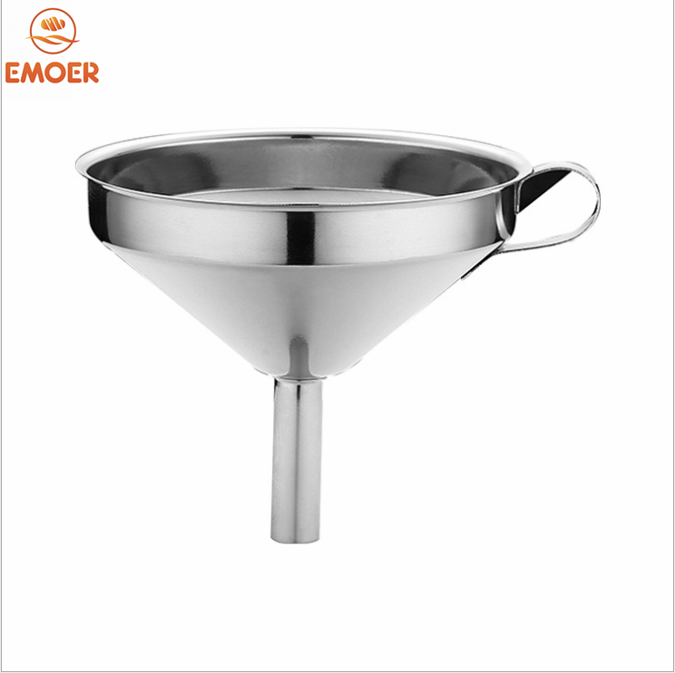 T10 stainless steel funnel 12CM household wine oil leakage hanging funnel