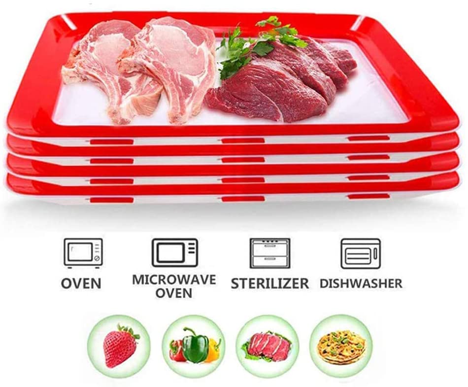 Kitchen Healthy Seal Storage Tools Storage Food Plastic Preservation Tray