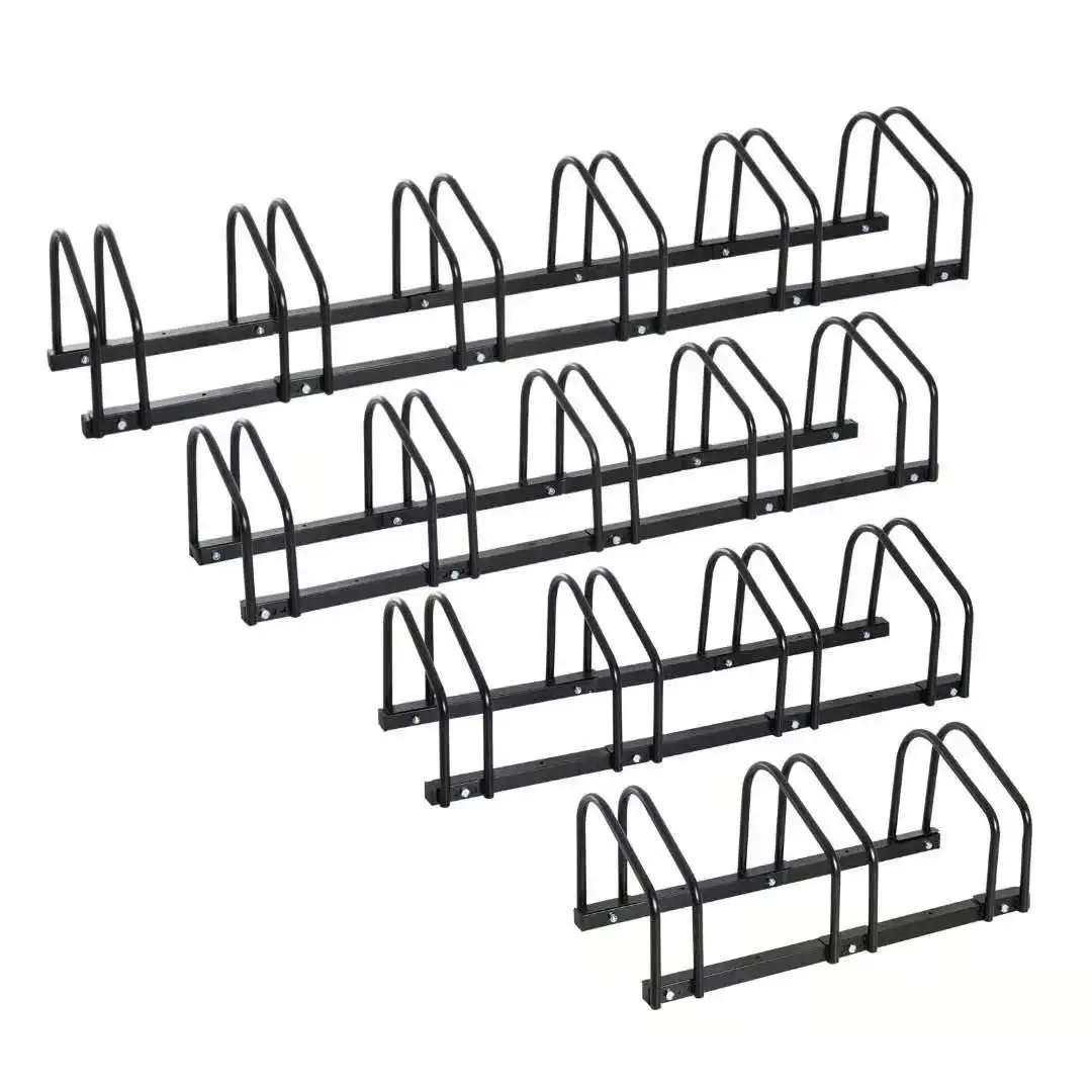 export portable 6 bicycle Floor Display Steel Bicycle parking stand In Public