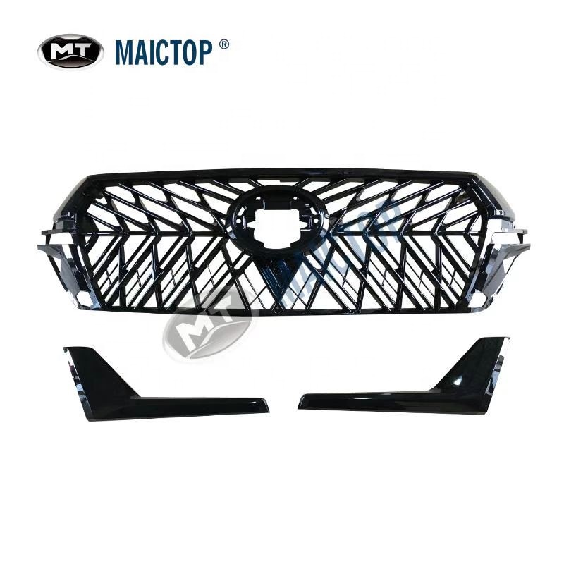 MAICTOP автомобильные аксессуары, автомобильные решетки, передняя решетка для landcruiser 2016-2021, новый дизайн, черный FJ200