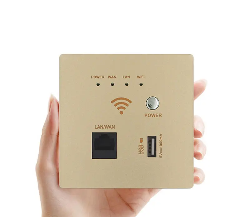 300Mbps 4G Indoor WIFI Access Point Modem Wall Mount Wireless Routers with USB Port Power Button