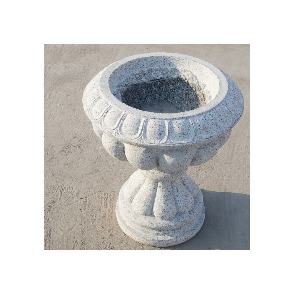 stand big flower vase stone flowerpot