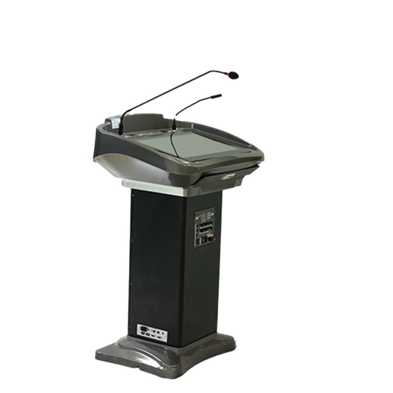 Multimedia platform for university classroom /steel and wood Church Lectern