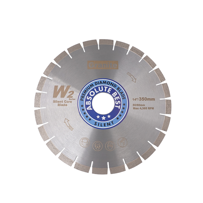 16''/400mm W2 Series Diamond Silent Core Granite Disc Cutting Granite