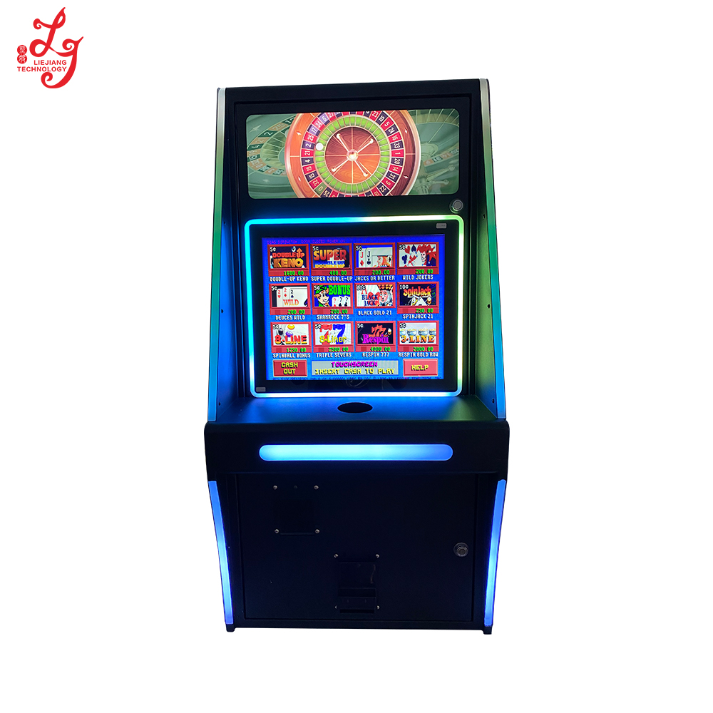 LieJiang, 19 дюймов, вертикальный экран, игровой шкаф, горшок, золотой игровой автомат, деревянный металлический игровой шкаф со светодиодным экраном