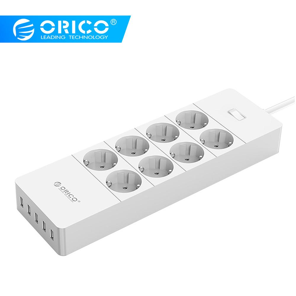8AC розетка с 5 usb-портом для зарядки