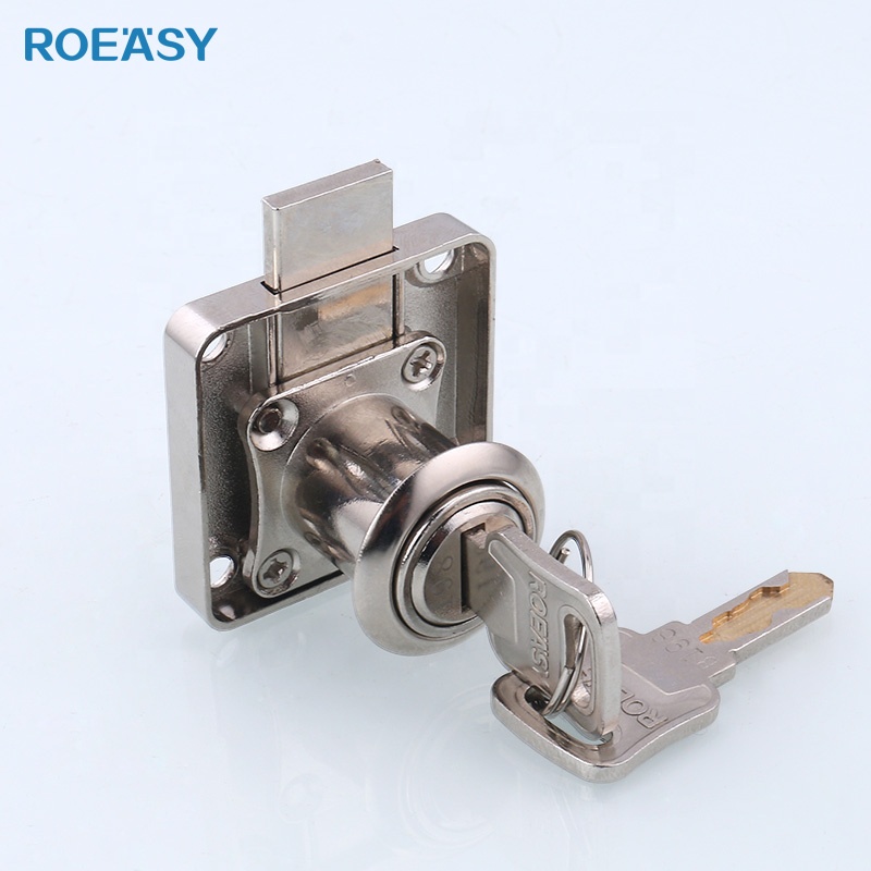 Замок для мебели ROEASY 138-32 из цинкового сплава, замок для ящика, замок для шкафа с цилиндром 3 мм и защелкой 32 мм