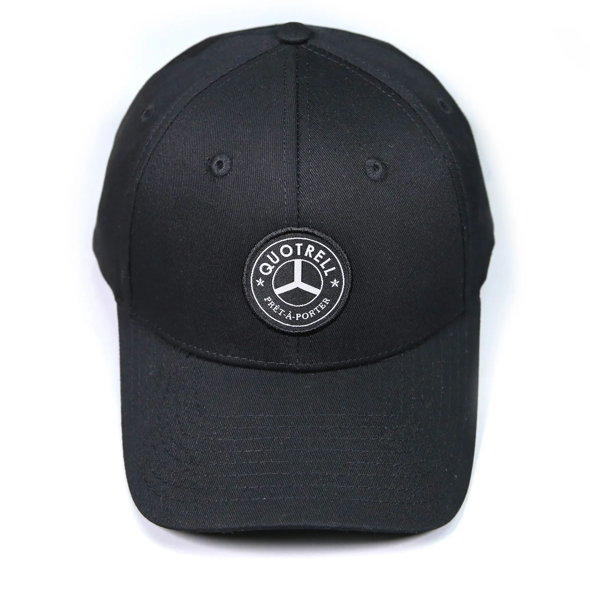 Promotional 6 Panels Black Golf Ball Cap custom Embroidery Patch Oem Baseball Caps Hats Bulk
