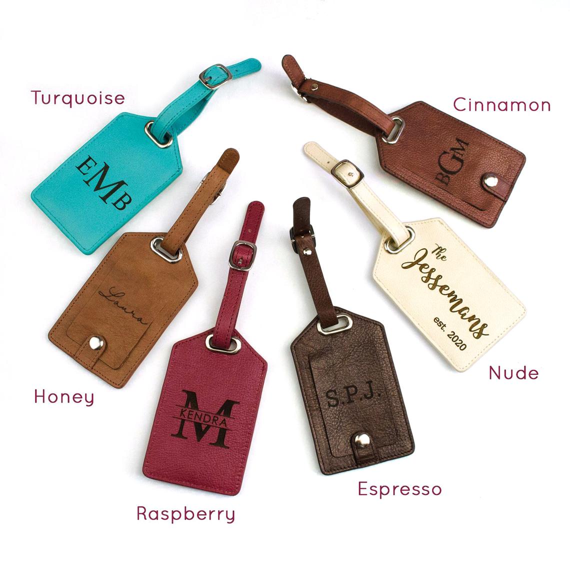Promotion Wholesale Travel Baggage Bag Tag Personalized Custom PU Leather Luggage Tag