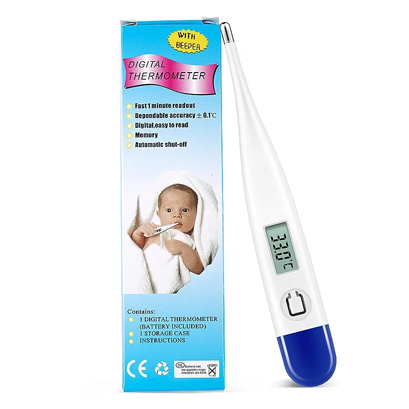 Hot Selling Customize Logo Safe Flexible Baby Child Adult Soft 10 Seconds Reading Electronic Digital Thermometer With CE