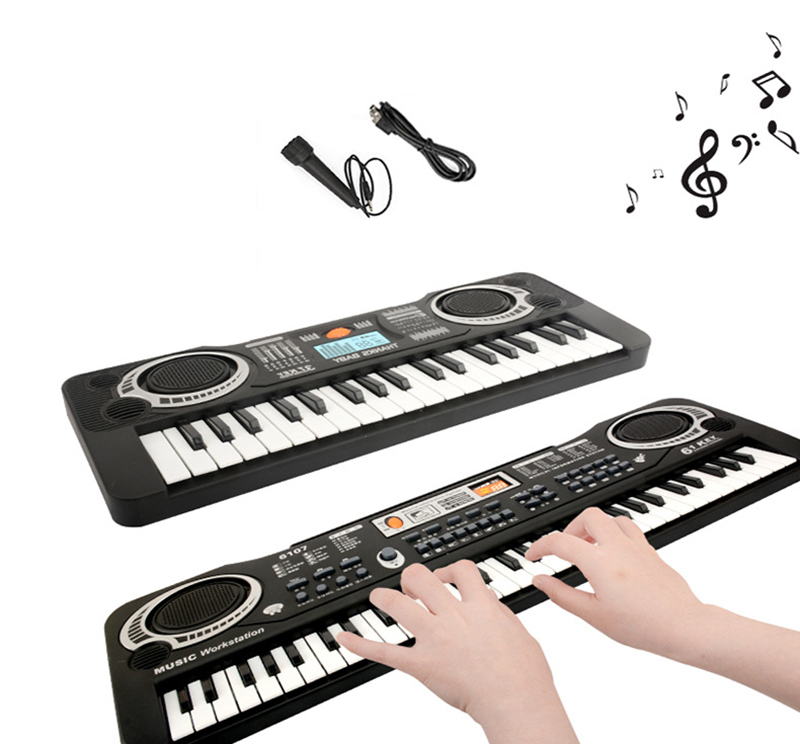 BS Toy многофункциональный музыкальный инструмент детская игрушка пианино 61 клавиша электронный орган клавиатура с Usb и микрофоном