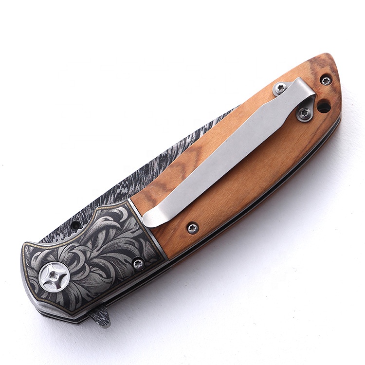 knifes survival knife camping etching pocket knife with stainless steel