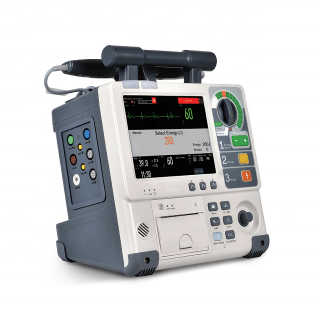 Устройство первой помощи ICU, больничный дефибриллятор Aed, портативный медицинский дефибриллятор/монитор дефибриллятор