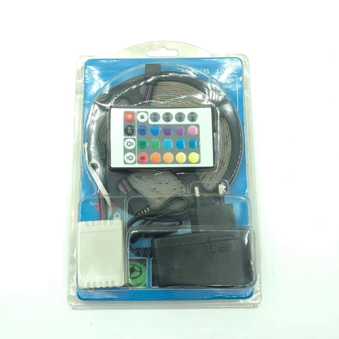 Smart remote control walllight modern long linear bed flex smooth lighting diy cable colorful changing neon strip light rgb