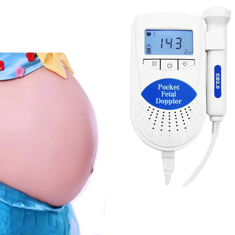 Fetal doppler pregnancy fetal baby rate monitor /chinese factory fetal doppler electric home use machine