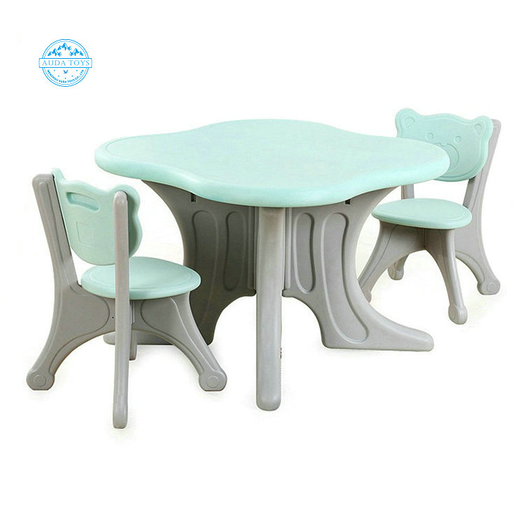 A06123 Children Kindergarten Furniture With Storage Kids Table And Chair Set
