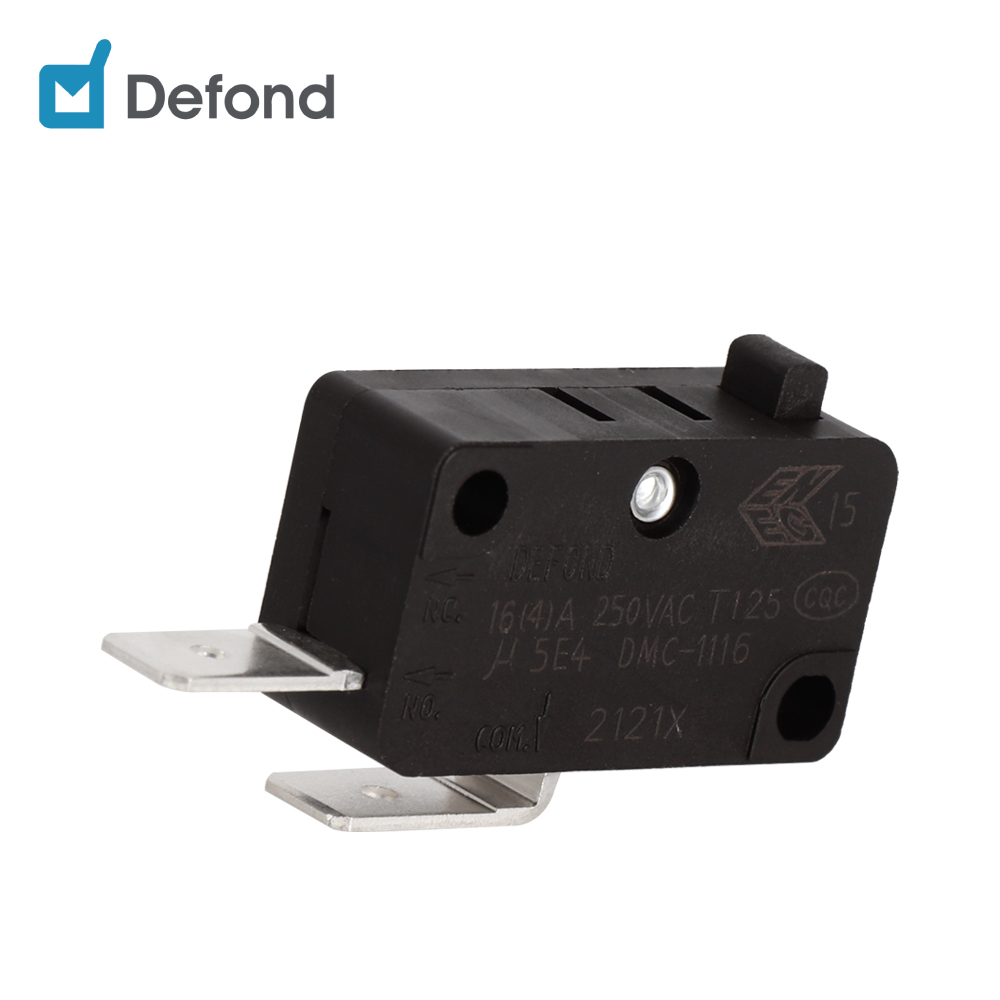 Defond micro switch spst DMC-1116-BA-0AC33-01B 125vac 250vac on-off mini micro switch