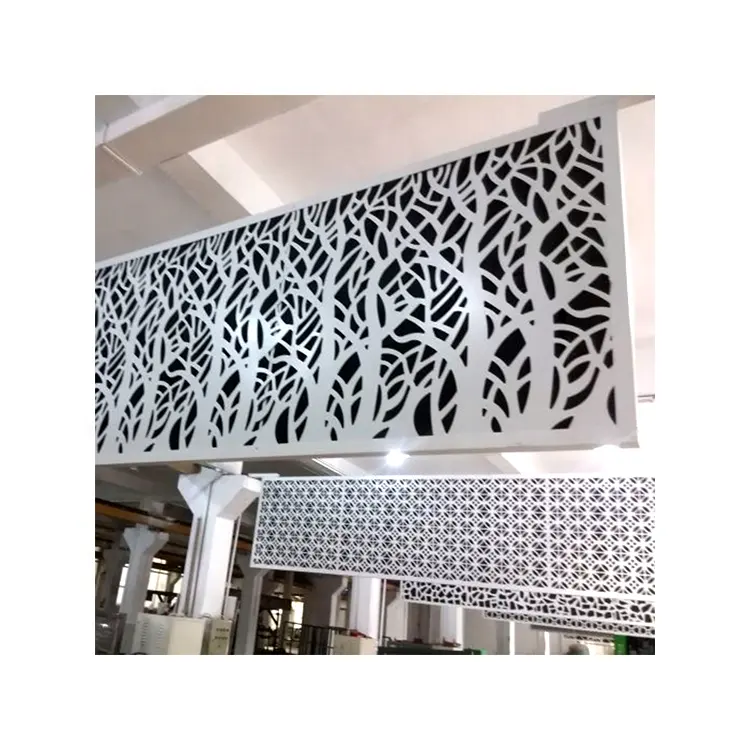 Cnc Carving Aluminum Screen Partition Wall Laser Cut Aluminum Screen Aluminum Curtain Wall