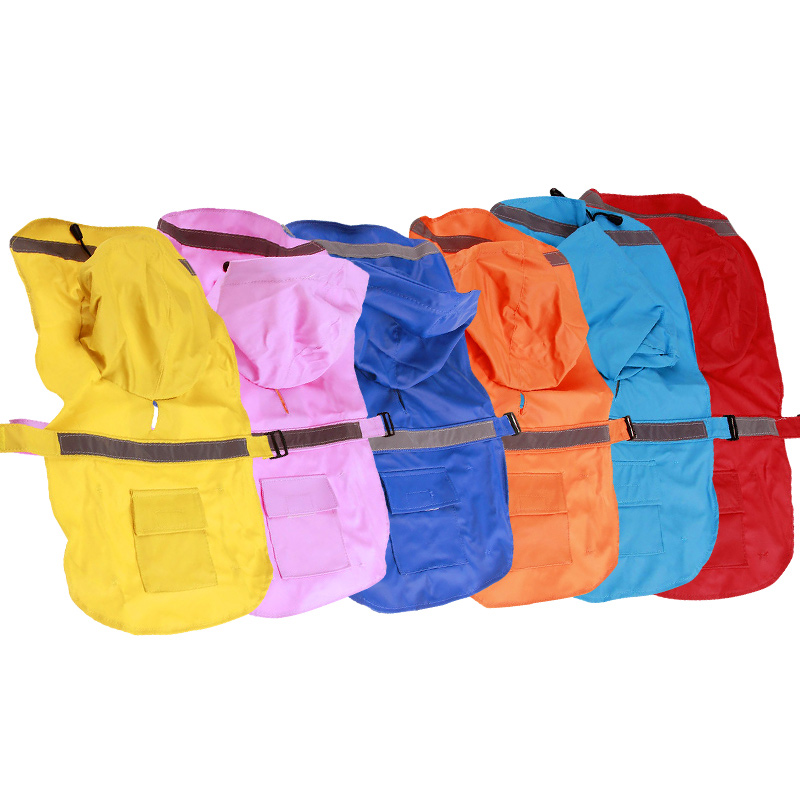 Wholesale Custom dog raincoat clothes Pet dog rain coat