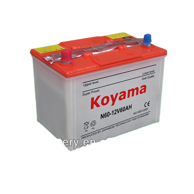 12V60AH автомобильный аккумулятор сухое заряжение N50Z-60Ah12V автомобильного аккумулятора