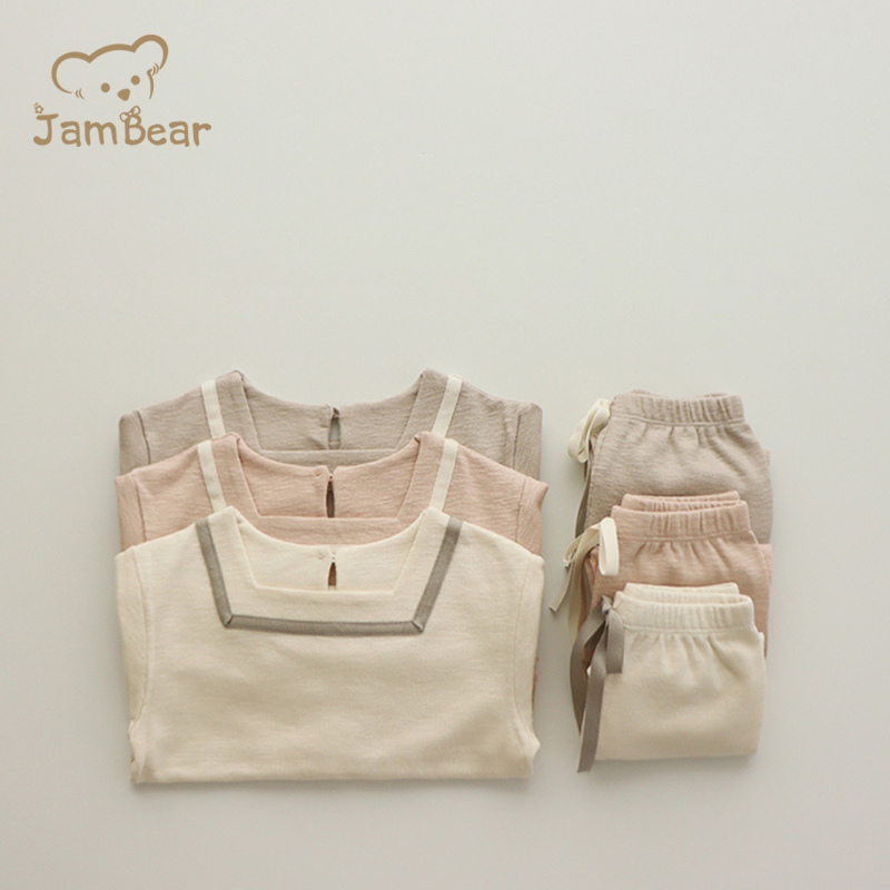 Пижамный комплект JamBear детский органический для сна, комплект детской одежды для сна, 2 предмета, детские ночные костюмы из органического хлопка, детские пижамы