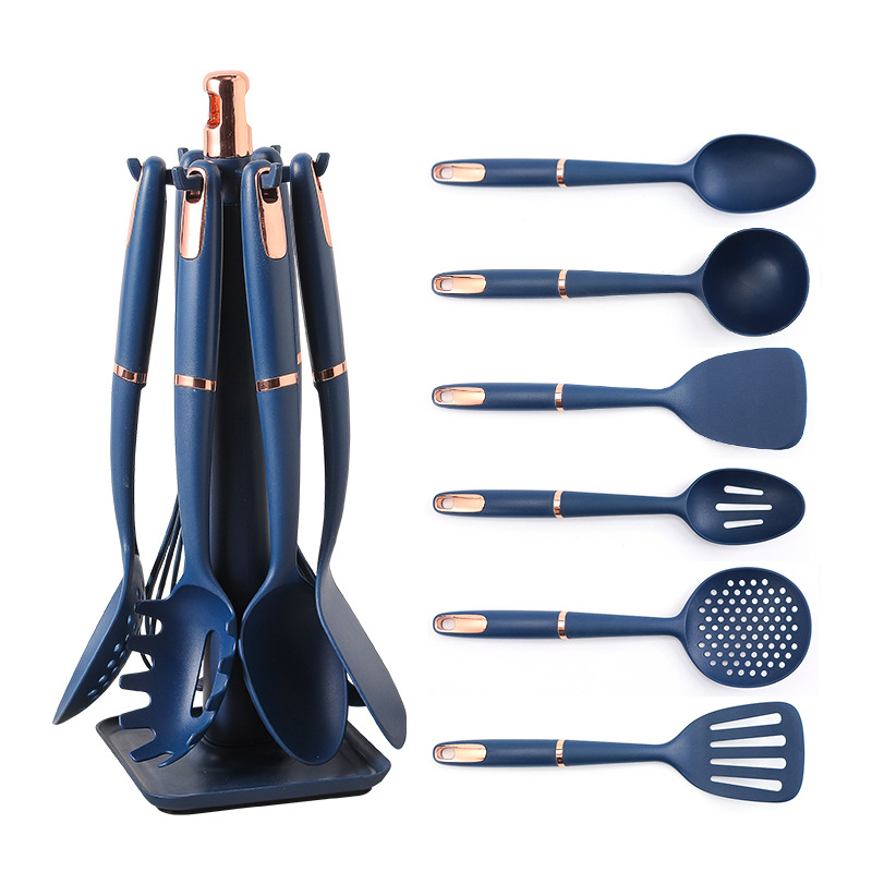 Wholesale New Trending Kitchen Utensils Cooking Sets Custom Luxury Non Stick Nylon Kitchen Utensils Collection