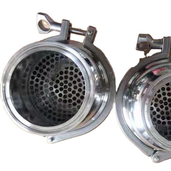 Санитарный редуктор trilamp SS304 с фильтрующей пластиной для экстрактора с закрытым циклом