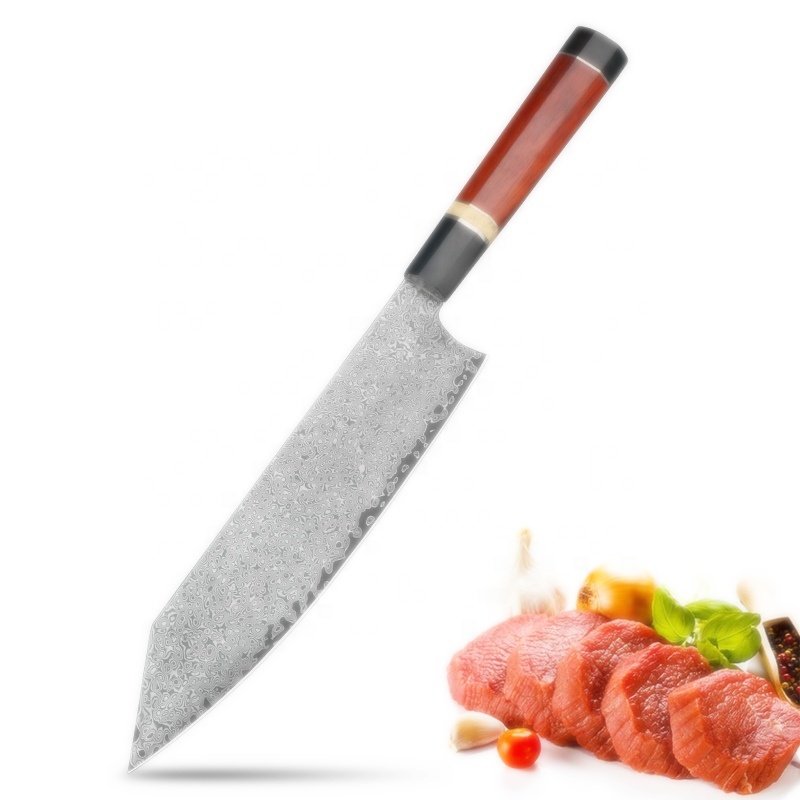 Couteau de chef de кухня professionnel japonais дамасские 8 дюймов