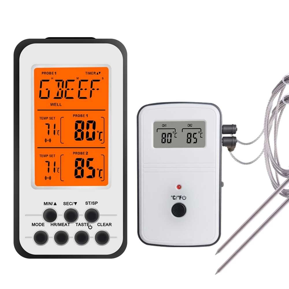 Topx Wireless BBQ Thermometer Kitchen Oven Food Cooking Grill Smoker Meat Thermometer