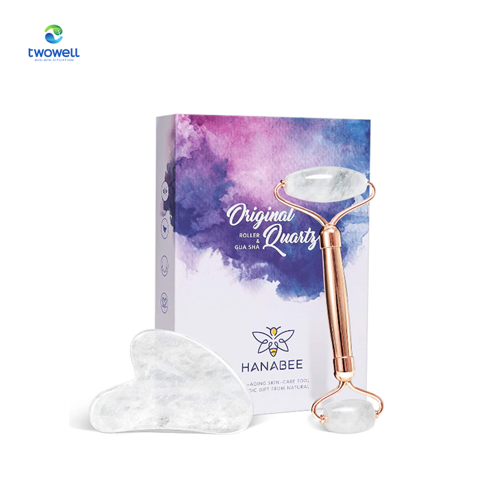 Gifts Gua Sha Jade Roller Rose Quartz Skin Care Tools Beauty Facial roller Noise Free
