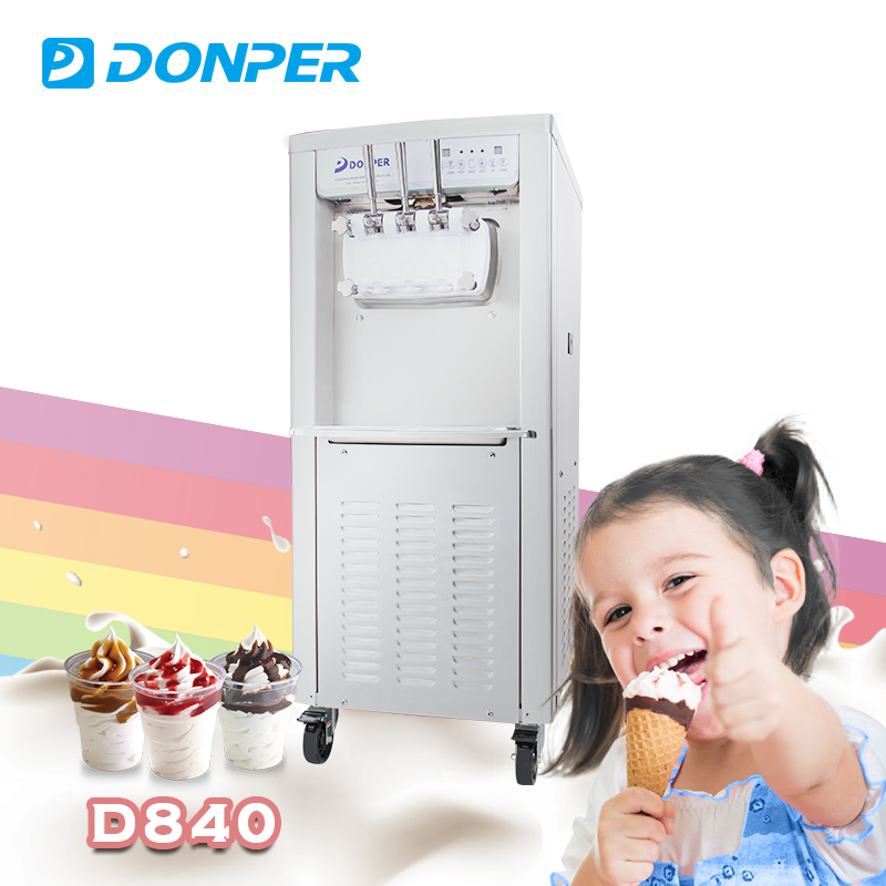 Самый популярный бренд Donper D840 напольная модель гравитационная корма Коммерческая Машина для мягкого мороженого машина для замороженного йогурта