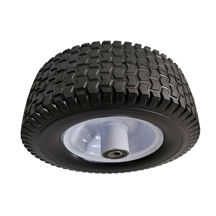 High Quality Pucture Proof 13x5.00-6 13 inch Solid PU Foam Rubber Wheel for Lawn Mower
