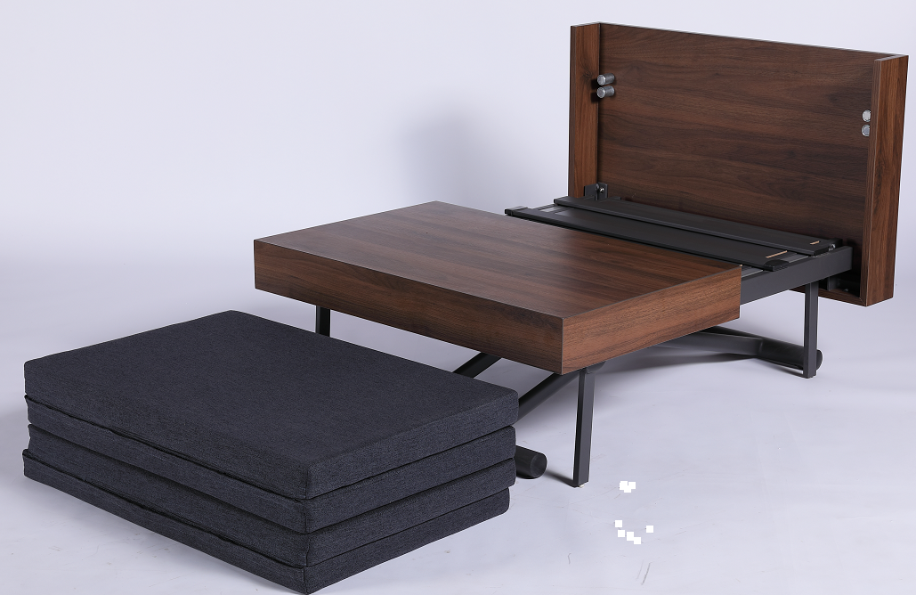 Home furniture Dining Room Living Room Space Saving Convertible Extendable Lifting Dining Table, To Bed And Coffee Table