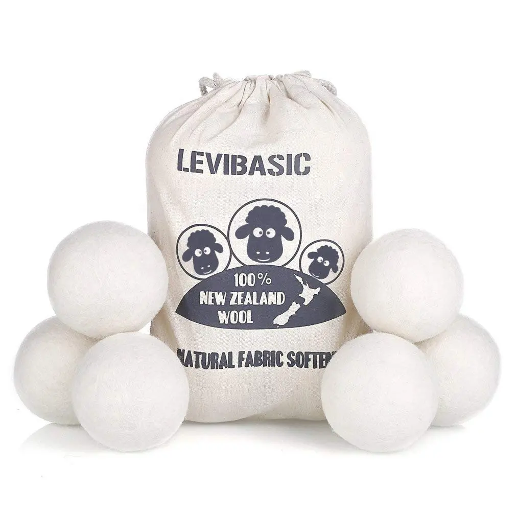 100% Organic New Zealand Dryer Reusable Natural Fabric Softener Healthy Laundry Wool Dryer Balls
