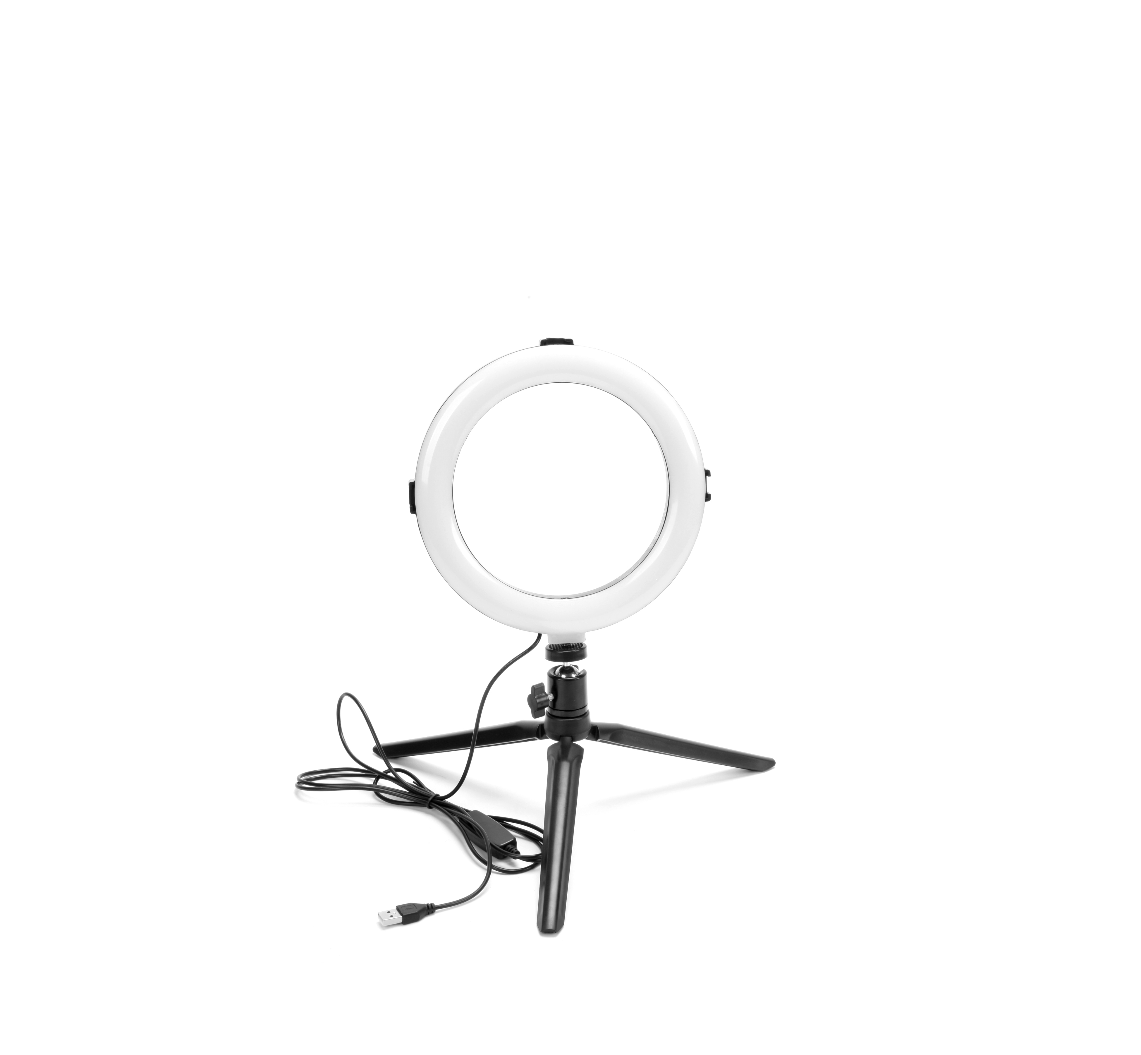 8" Selfie Ring Light with Selfie Stick Tripod for Live Stream/Makeup, Mini LED Camera Selfie Ringlight
